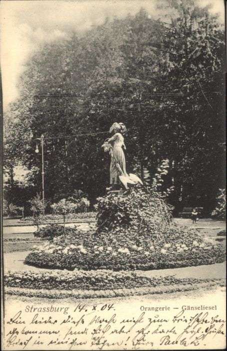 Strasbourg Alsace Strassburg Elsass Orangerie Gänseliesel