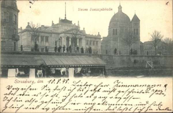Strasbourg Alsace Strassburg Elsass Justizgebäude