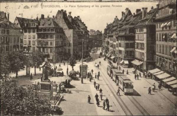 Strasbourg Alsace Strasbourg Strassenbahn Place Gutenberg