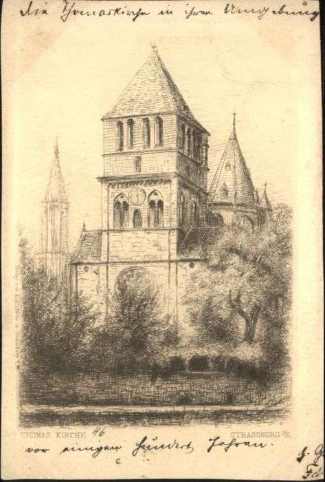 Strasbourg Alsace Strassburg Elsass Thomaskirche