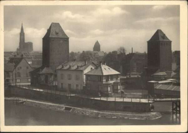 Strasbourg Alsace Strassburg Elsass Gedeckte Brücke