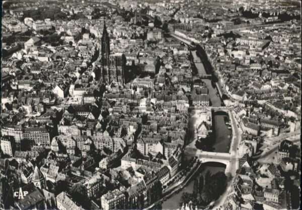 Strasbourg Alsace Strasbourg Fliegeraufnahme