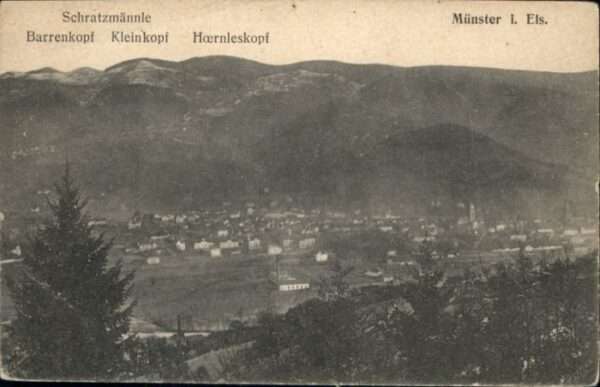 Munster Haut Rhin Elsass Münster_Elsass Schratzmännle Barrenkopf