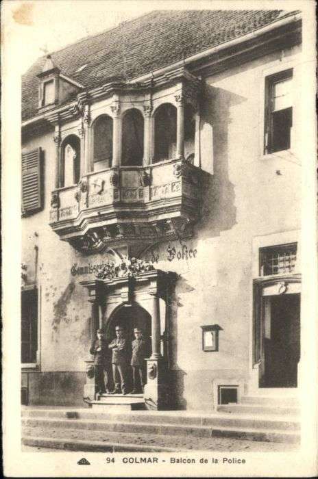 Colmar Haut Rhin Elsass Colmar Balcon de la Police