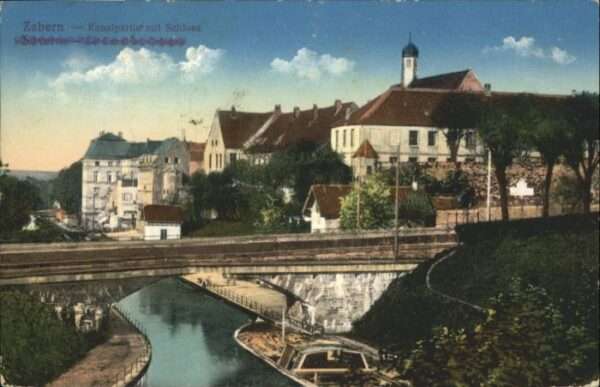 Zabern Saverne Zabern Le canal et chateau
