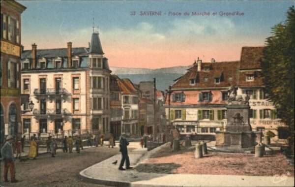 Saverne Place du Marche et Grand Rue