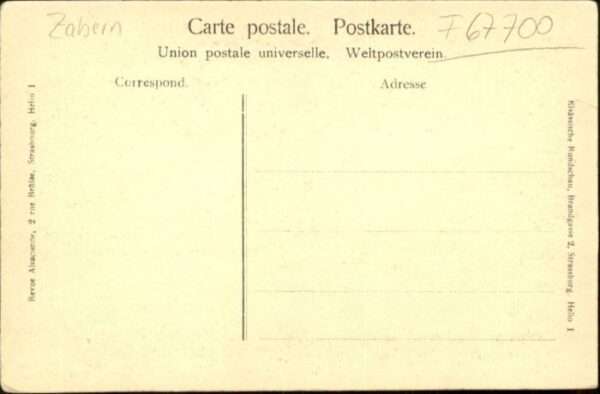 Zabern Saverne Zabern [handschriftlich] Imbsheim – Bild 2