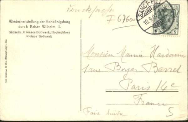 Hohkoenigsburg Haut-Koenigsbourg Hohkönigsburg Südseite Grosses Bollwerk – Bild 2
