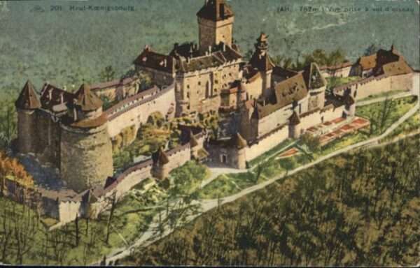 Haut-Koenigsbourg Hohkoenigsburg Haut-Koenigsbourg Vue prise a vol d_ois