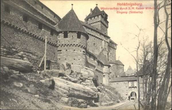 Hohkoenigsburg Haut-Koenigsbourg Hohkönigsburg Eingang Südseite x