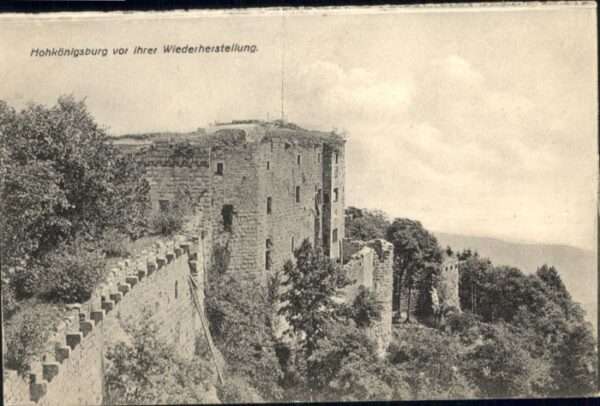 Hohkoenigsburg Haut-Koenigsbourg Hohkönigsburg vor Wiederherstellung