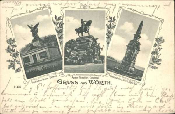 Woerth Elsass ayrisches Armee-Denkmal Kaiser Friedric