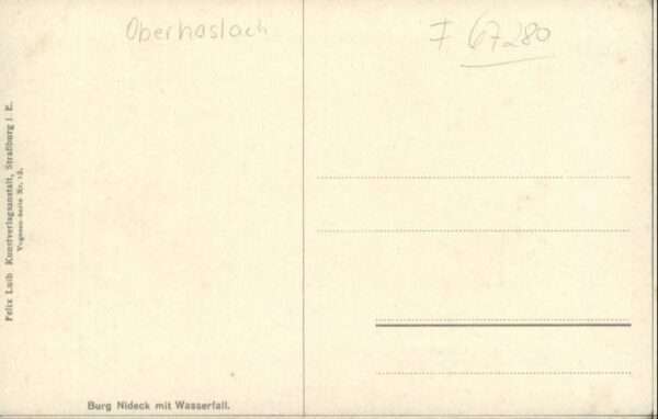 Oberhaslach Bas Rhin Elsass Oberhaslach Burg Nideck Wasserfall – Bild 2