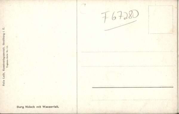 Oberhaslach Bas Rhin Elsass Oberhaslach Burg Nideck Wasserfall – Bild 2