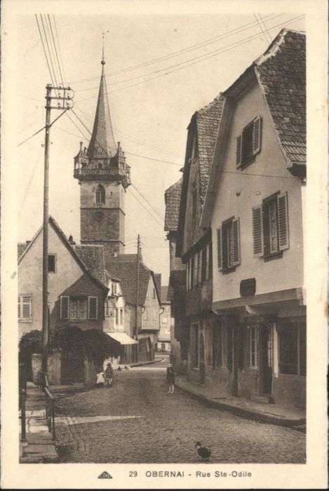 Obernai Bas Rhin Obernai Rue Ste. Odile