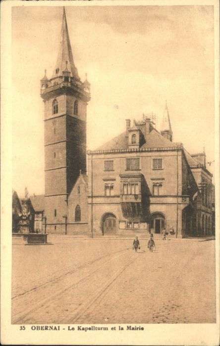Obernai Bas Rhin Obernai Le Kapellturm La Mairie