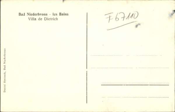 Niederbronn-les-Bains Niederbronn-les-Baines Villa de Dietric – Bild 2