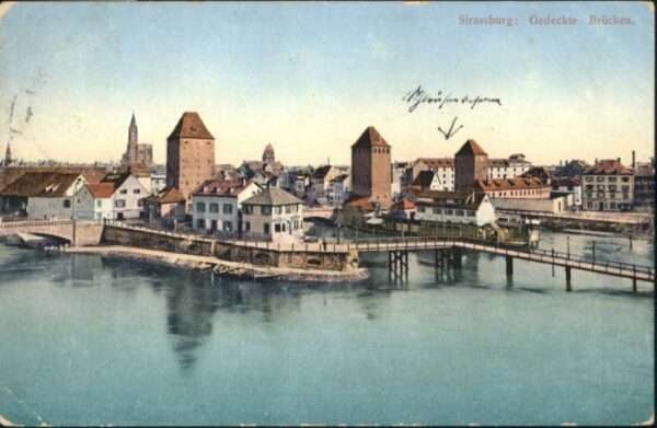 Strasbourg Alsace Strasbourg Elsass Gedeckte Brücken