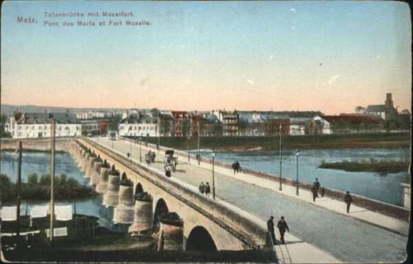 Metz  57 Moselle Metz Pont des Morts et Fort Moselle