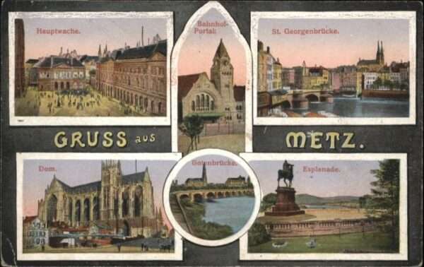 Metz  57 Moselle Metz Hauptwache St. Georgenbrücke Dom E