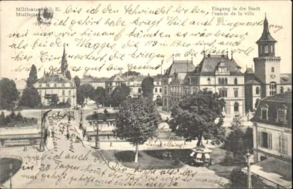 Mulhouse Muehlhausen Mulhouse Mülhausen L'entree de la ville