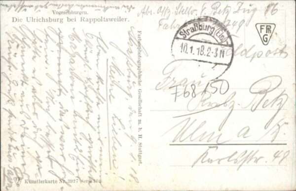 Rappoltsweiler Haut Rhin Elsass Rappoltsweiler Ulrichsburg – Bild 2