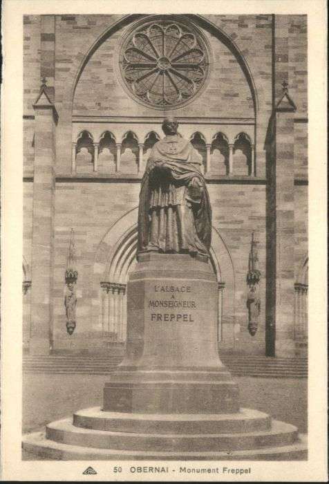 Obernai Bas Rhin Obernai Monument Freppel
