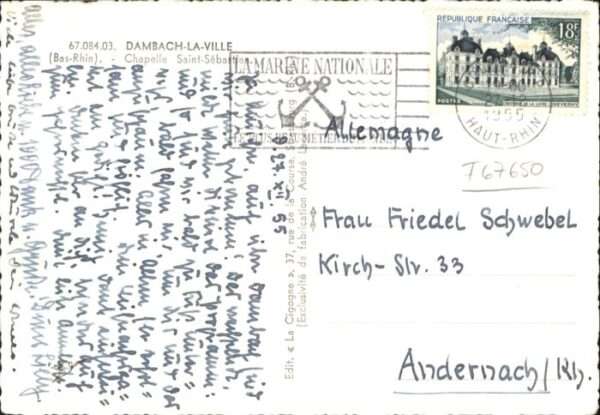Dambach-la-Ville Chapelle Saint Sebastien – Bild 2