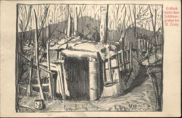 Sainte-Croix-aux-Mines Schützengraben Erdloch