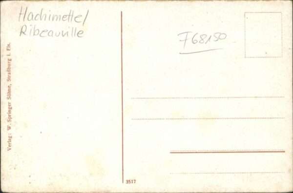 Ribeauville [Handschriftlich] Eschelmer Kämpfe – Bild 2