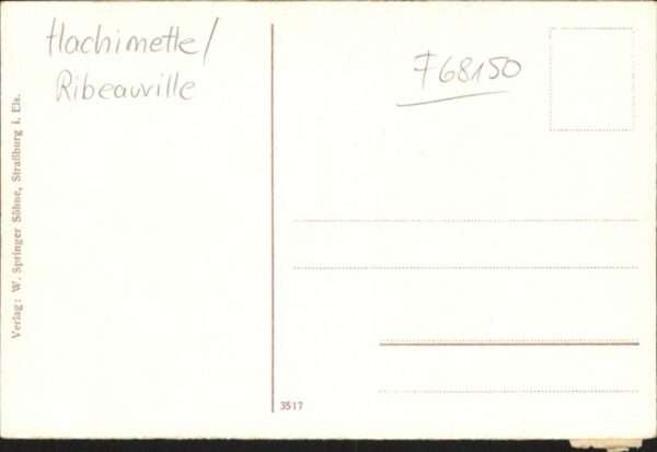 Ribeauville [Handschriftlich] Hachimette Eschelmer – Bild 2