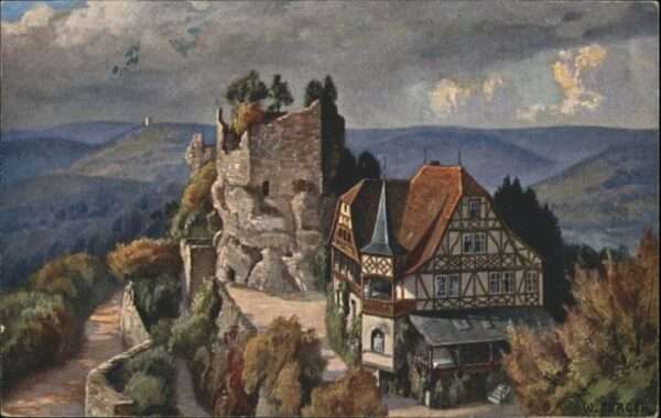 Saverne Bas Rhin Alsace Burg Hohbarr Vogesenburgen Künstler W B