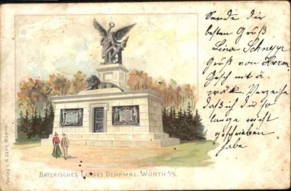 Woerth Elsass ayerisches Landes Denkmal