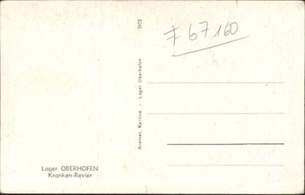 Oberhofen Elsass Oberhofen Lager Kranken Revier – Bild 2