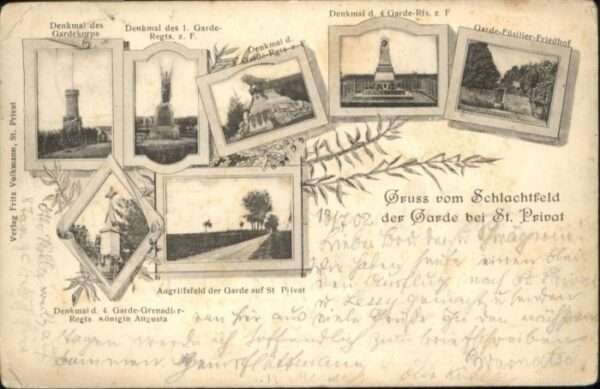 Saint-Privat Denkmal Gardekorps Garde Füsilier Fried
