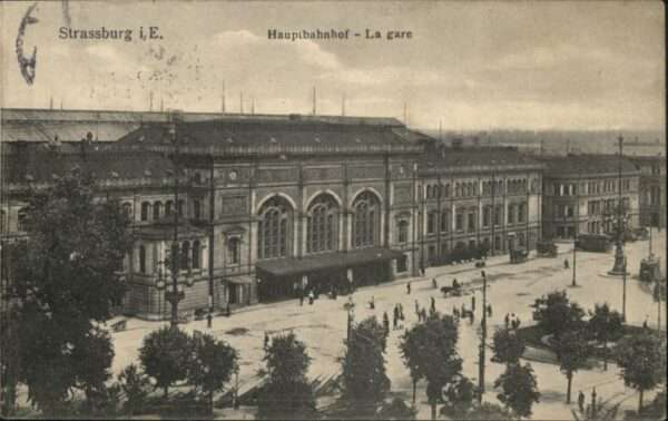 Strasbourg Alsace Strassburg Elsass Hauptbahnhof La gare