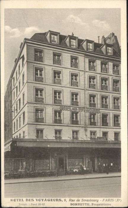 Paris Hotel Voyageurs Rue Strasbourg