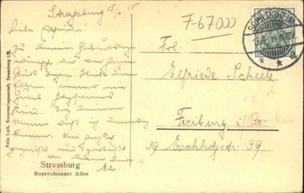 Strasbourg Alsace Strassburg Elsass Ruprechtsauer Allee – Bild 2