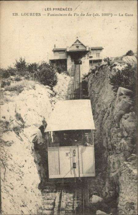 Lourdes Hautes Pyrenees Lourdes Funiculaire Pic Jer Gare