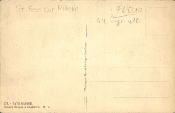 Saint-Pee-sur-Nivelle [Handschriftlich] – Bild 2