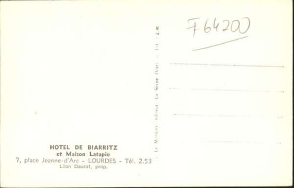 Lourdes Hautes Pyrenees Lourdes Hotel Biarritz – Bild 2