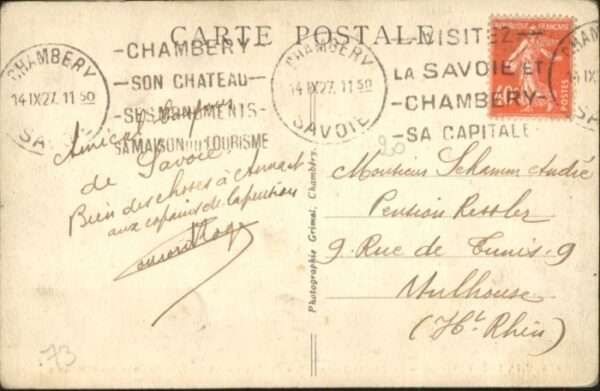 Chambery Rue Boigne Portiques Colonne Elephants – Bild 2