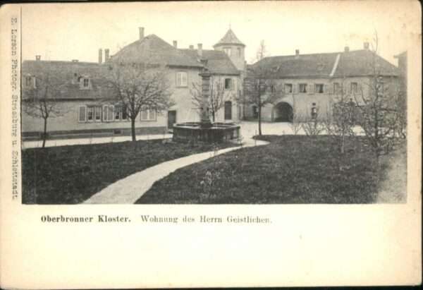 Oberbronn Bas Rhin Elsass Oberbronn kloster Herrn Geistlichen