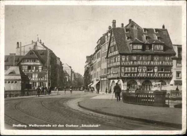 Strasbourg Alsace Strassburg Elsass Weissturmstrasse Gast