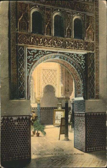 Sevilla Andalucia Sevilla Alcazar Patio Muflecas