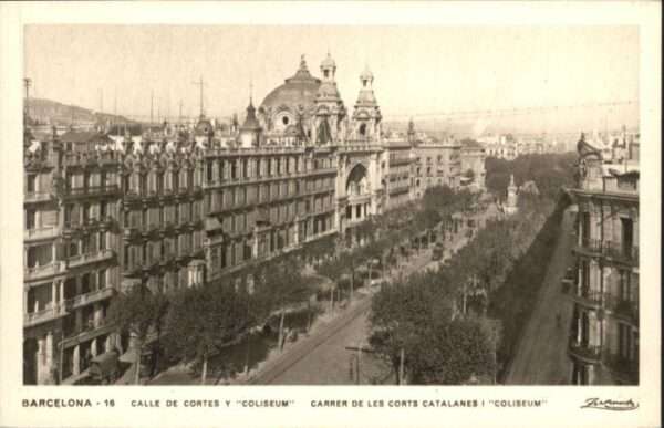Barcelona Cataluna Barcelona Calle Cortes Coliseum