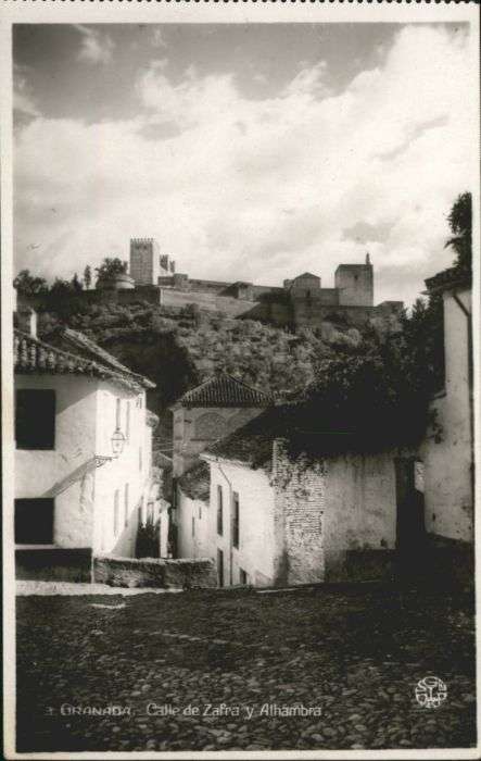 Granada Andalucia Granada Calle Zafra Alhambra