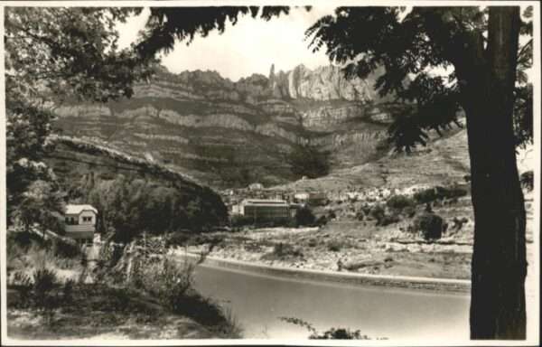 Montserrat Kloster Montserrat Montana Desde Rio Liobregat