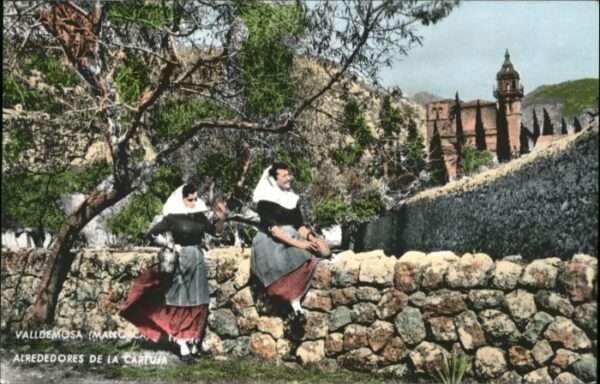 Valldemossa Mallorca Alrededores Cartuja Tracht