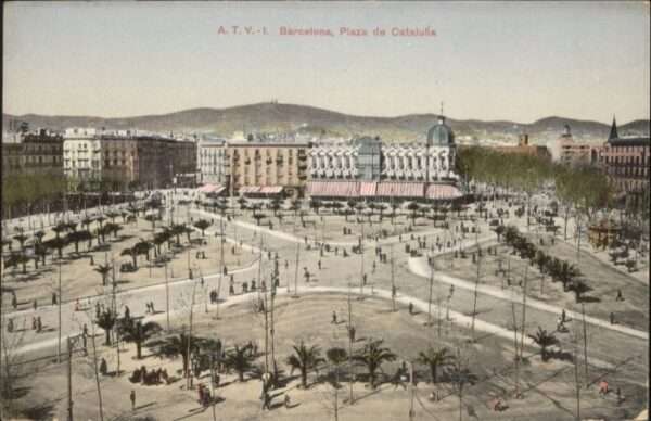 Barcelona Cataluna Barcelona Plaza Cataluna